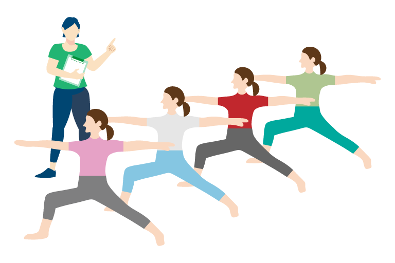 グループ型 - ヨガレッスン等